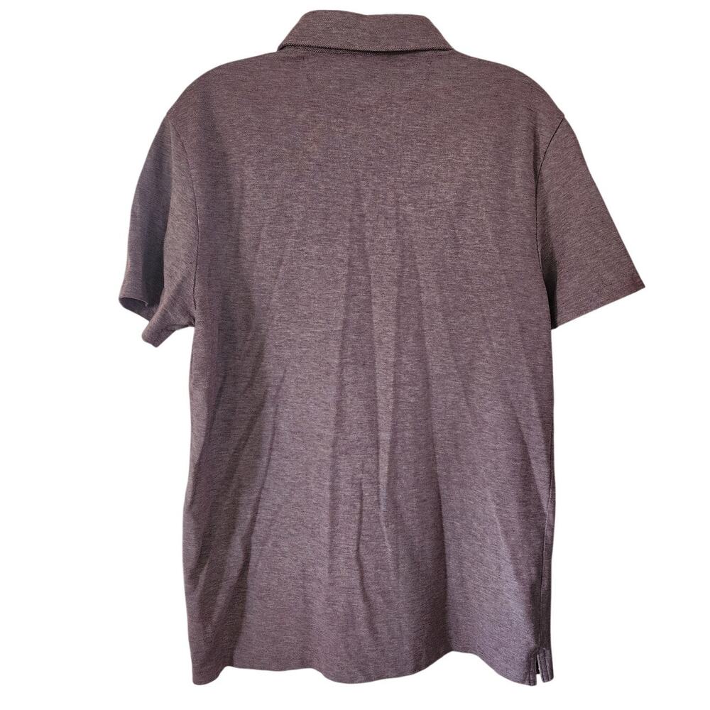 Banana Republic Performance Pique Polo Burgundy & White Size Medium - Picture 3 of 3